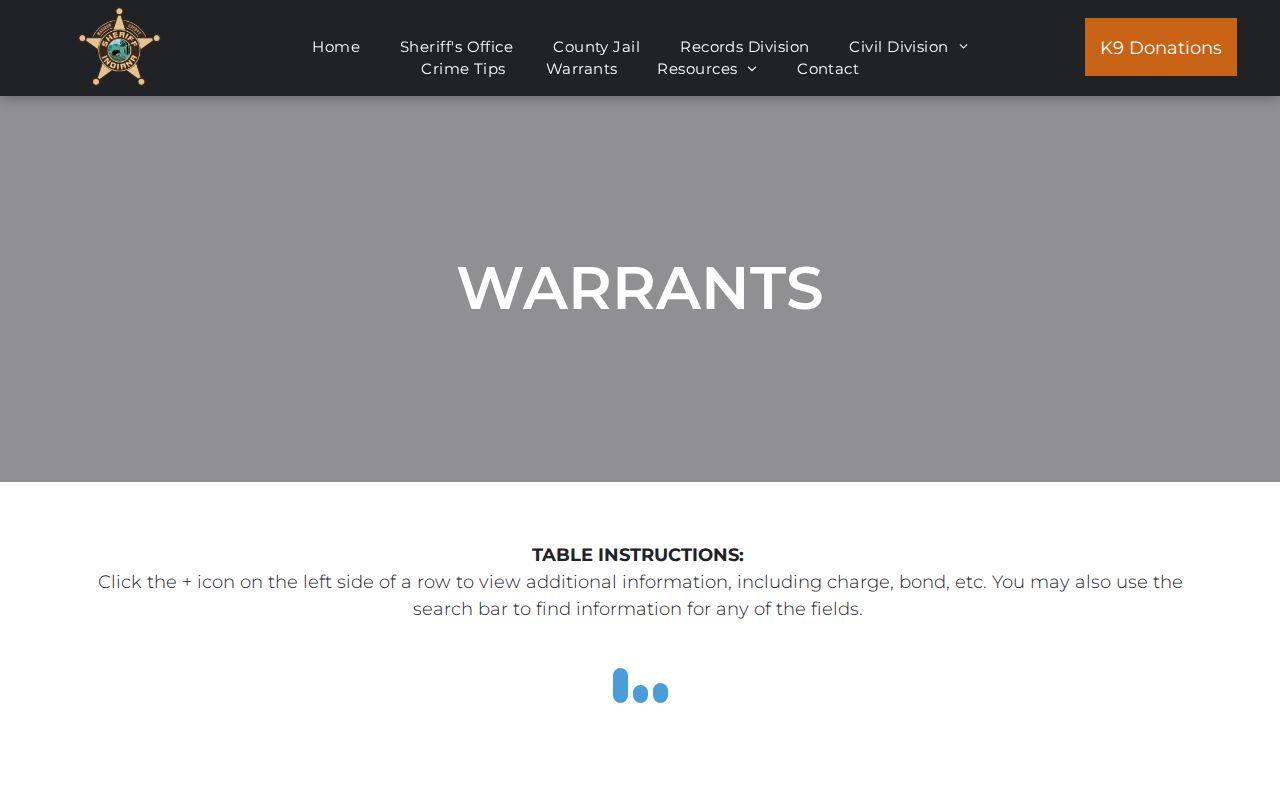 Madison County Sheriff warrant search description and update warning